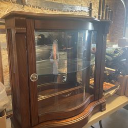 Antique Curved Glass Case