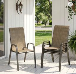 Set of 4 Stackable Patio Chairs - YTC31