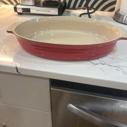 Le Creuset Red Baking Pan 