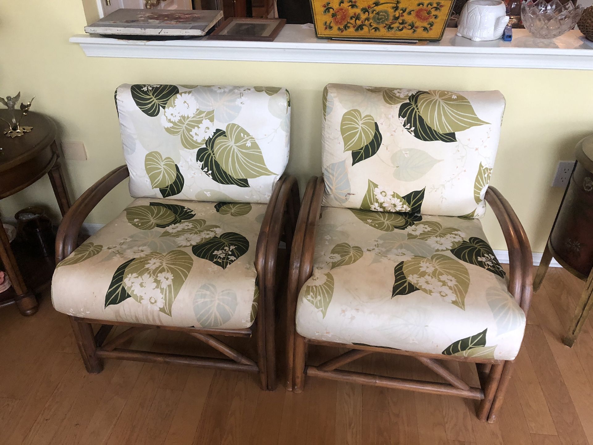 2 Bamboo chairs
