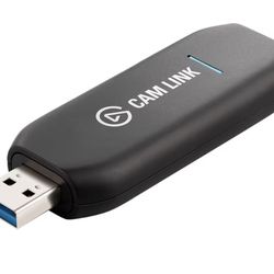 Elgato Cam Link 4K – External Capture Card for DSLR & Camcorder, ActionCam as Webcam, Meet/Stream/Record in 1080p60 or 4K30/4K60, Easy Connect for OBS