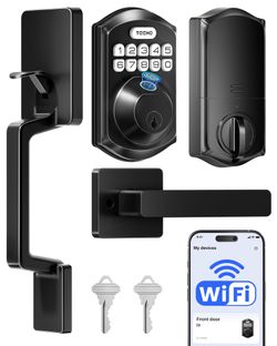 TEECHO Smart Door Lock Keyless Entry Fingerprint Keypad WiFi