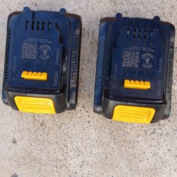 2x Dewalt Batteries And.brand New Charger