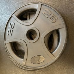25lb Rubber Olympic Weights 