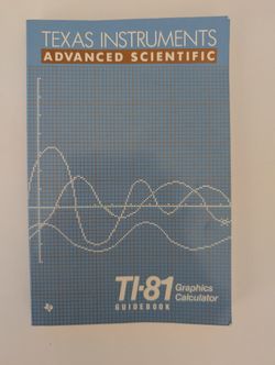 TI-81 Manual Only