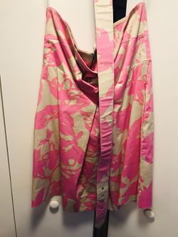 Women size 18 pink & beige halter dress