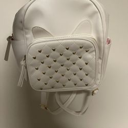 Mini Backpack With Heart Studs 