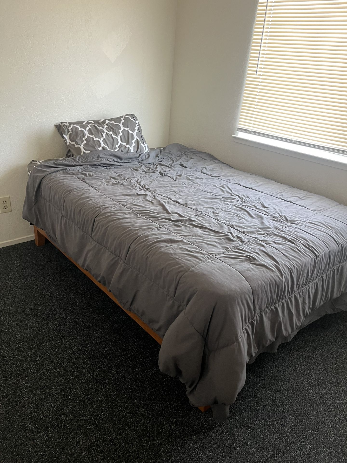 Bed, Frame, & Bedding