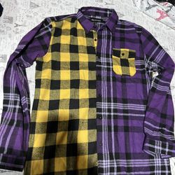 REASON Men's Hunter Flannel Shirt Size L