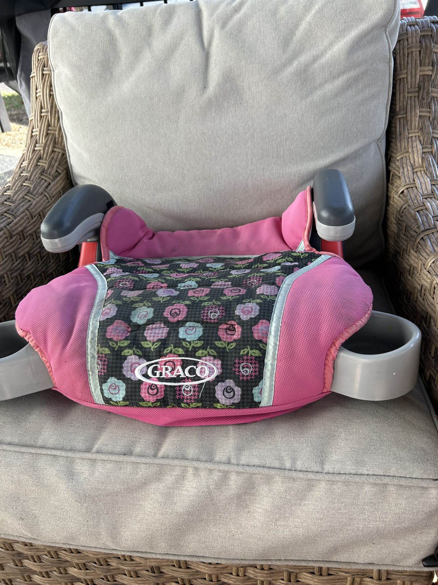 Car Seat Kids Have Two Pink And Red 