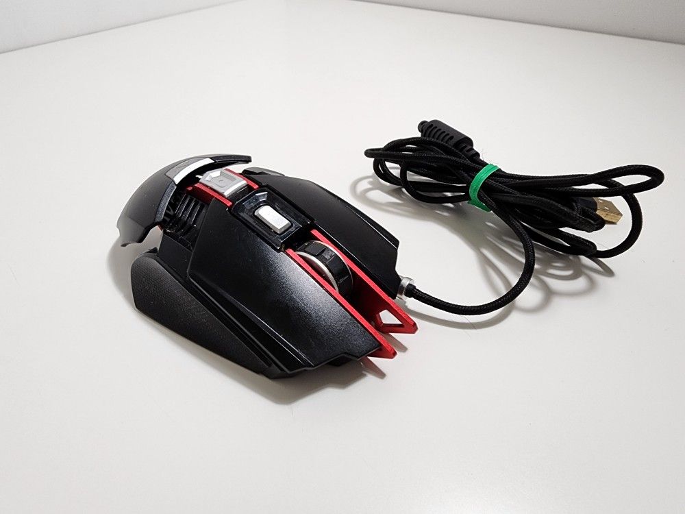 BlackWeb RGB Programmable Gaming Mouse with Adjustable Palm Rest