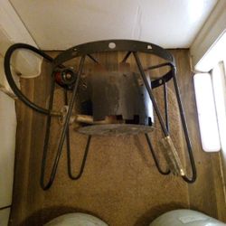 Outdoor LP Cooker And 3 Propane Bottles $150