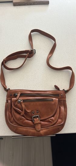 Tan Leather Crossbody Bag