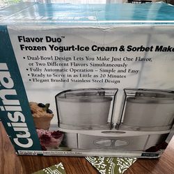 Cuisinart Flavor Duo Frozen yogurt Ice Cream and Sorbet Maker
