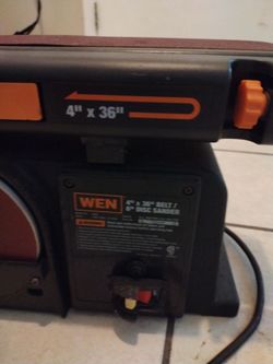 Wen 4"×36" belt/6" disc sander