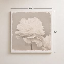Beautiful Oversized Floral Canvas Art