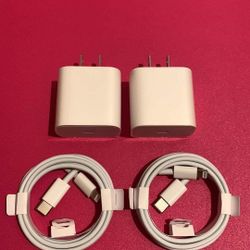 2 Brand New 20Watts Original Apple IPhone C-Type Fast Chargers