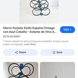 Nice Vintage 1970 Wine Holder