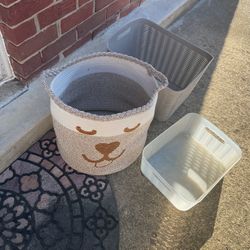 A Large Basket, And 2 Mediums Ones For Your Items , All For $12 (NO SHIPPING)