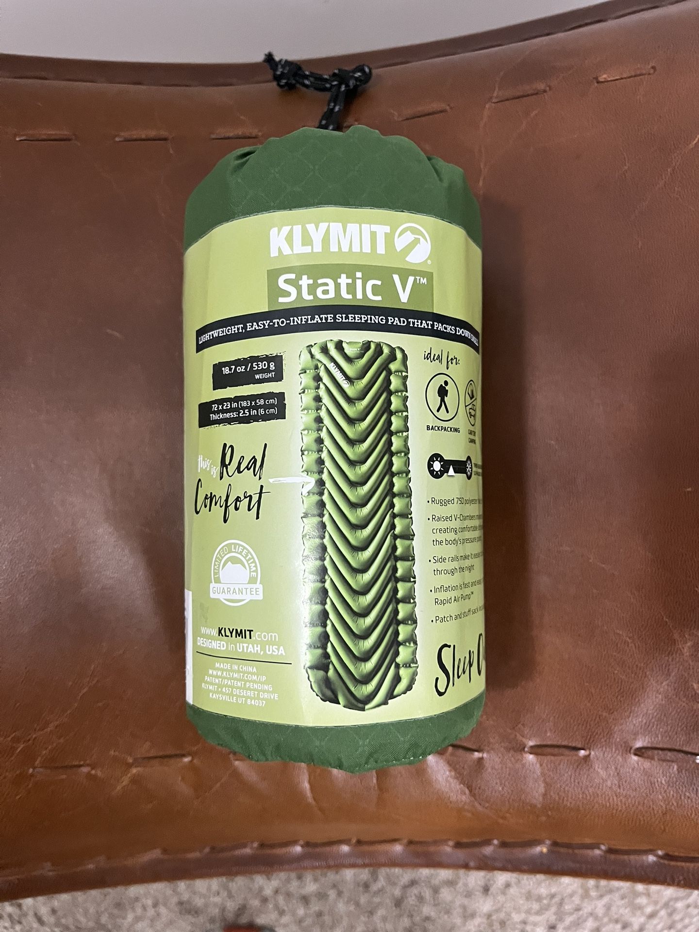 KLYMIT Static V Backpacking SLEEPING PAD