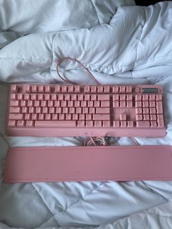pink razor black widow v3 full size mechanical keyboard