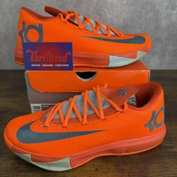 Nike KD 6 NYC 66 Size 8.5 599424-800 Orange Men’s Basketball Sneakers OG Rare