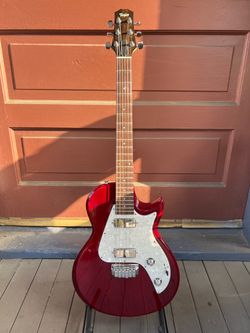 Taylor SB1-X Solidbody Classic Guitar with Top-Load Bridge Trans Red OHSC Used