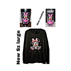 New Minnie Mouse set sweatshirt an tumblers