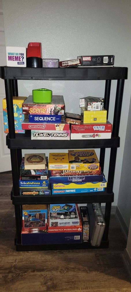 Board Games With Shelf Stand. $5 Each Or $95 For All