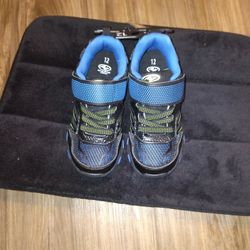 Brand New Pair Of Boys Shoes Size 12 Blue & Black
