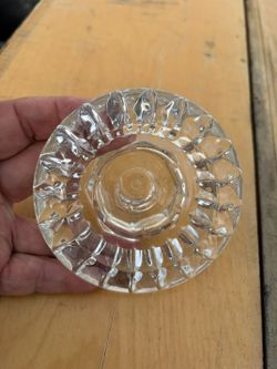 vintage Royal Crest crystallite and silverplate candle holders.