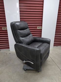 Modern Dark Grey Leather