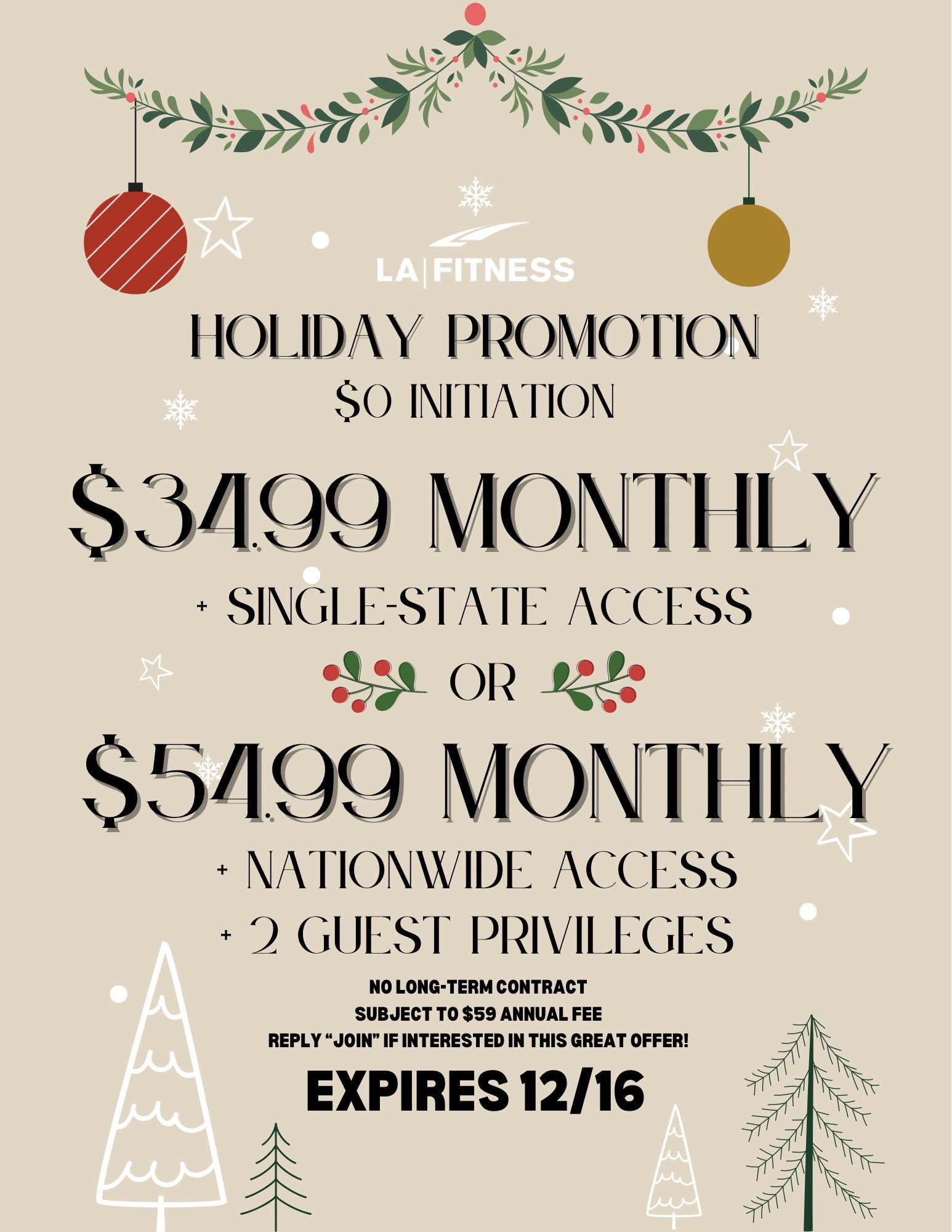 LA fitness Coupon