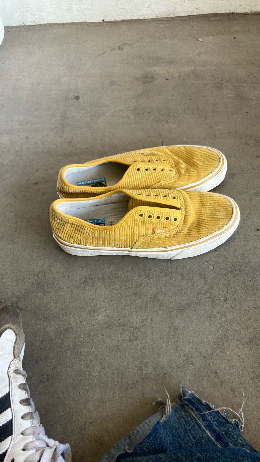 Yellow Corduroy Vans