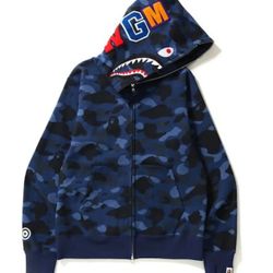 Bape Blue Hoodie 