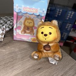 AUTHENTIC Miniso Winnie The Pooh Surprise Party Plush Pendant Squirrel Ecureuil