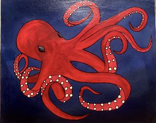 Octopus painting