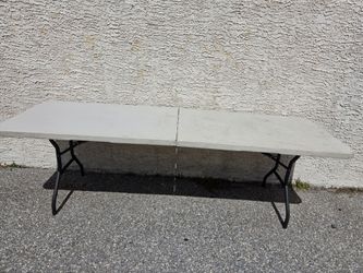 8 Foot Folding Table  (DELIVERY AVAILABLE)