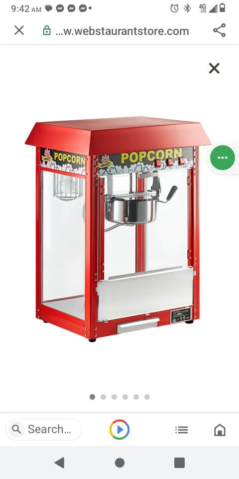 New Popcorn Machine