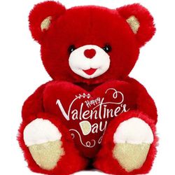 Happy Valentines Day Plush Bear