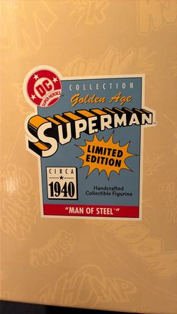 DC Superman Golden Age Limited Edition Figurine