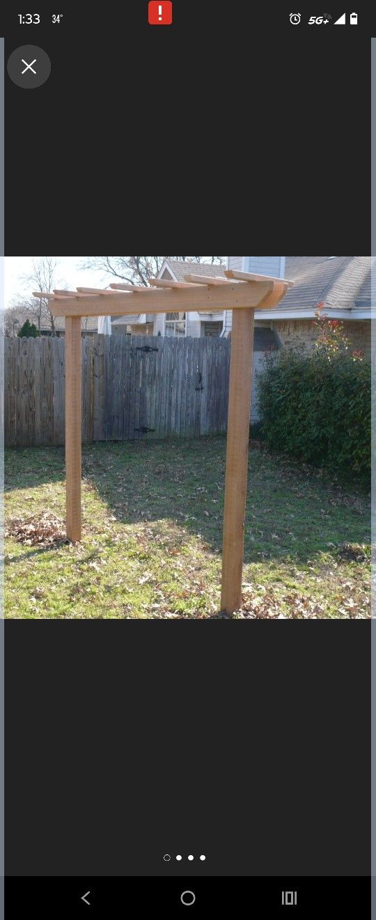 Garden Arbor Trellis's Raised Or In Ground