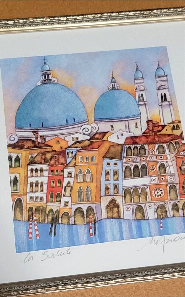 Original Art Prints by Amaranta De Francisci Watercolor Framed