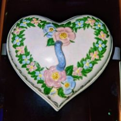 Heart Shapped Ceramic Box