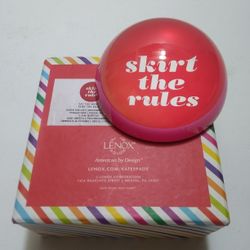 Kate Spade For Lennox Say The Word Skirt The Rules Lead Crystal Paperweight Discontinued Or Retired
