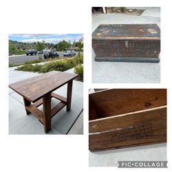 Farmhouse Table And Crates