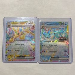 Vaporeon ex 023/131 Prismatic Evolutions Ultra Rare Full Art Holo Near Mint