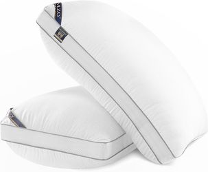 Open-Box New MZOIMZO Hotel Collection Bed Pillows Set of 2 with Cooling Mesh  Down Alt Fill Retail $29.00