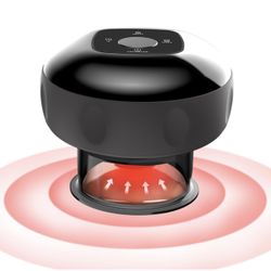 5-in-1 portable electric cupping therapy set with red light，15 levels of suction intensity and temperature control,