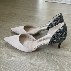 Zara Heels, Beige Color, Size 37, Size 7
